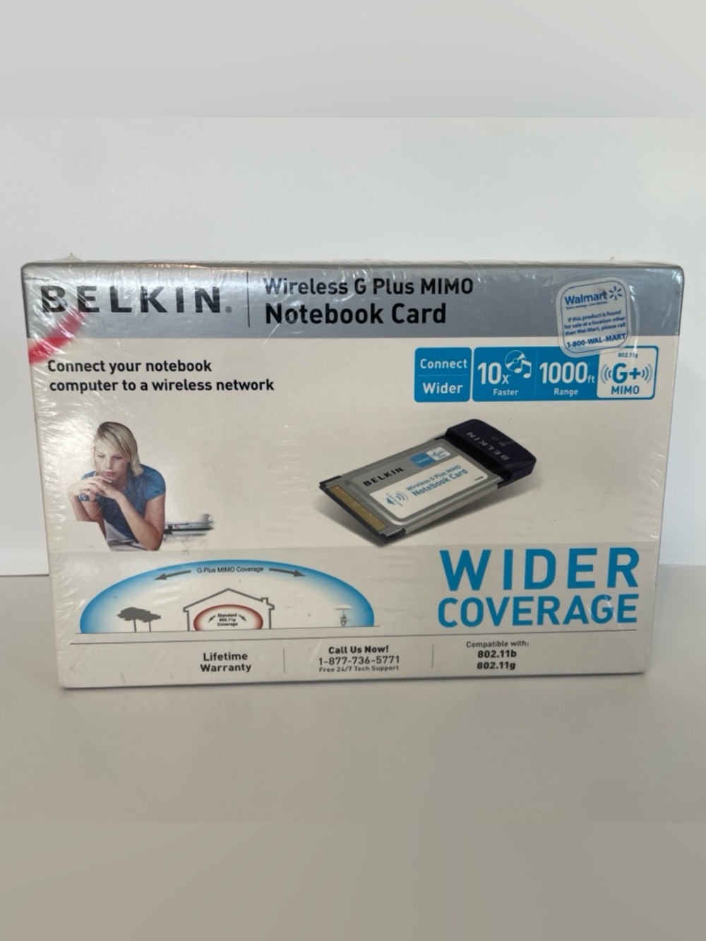 Belkin Wireless G Plus MIMO Notebook Card F5D9010 54 Mbps NEW Sealed